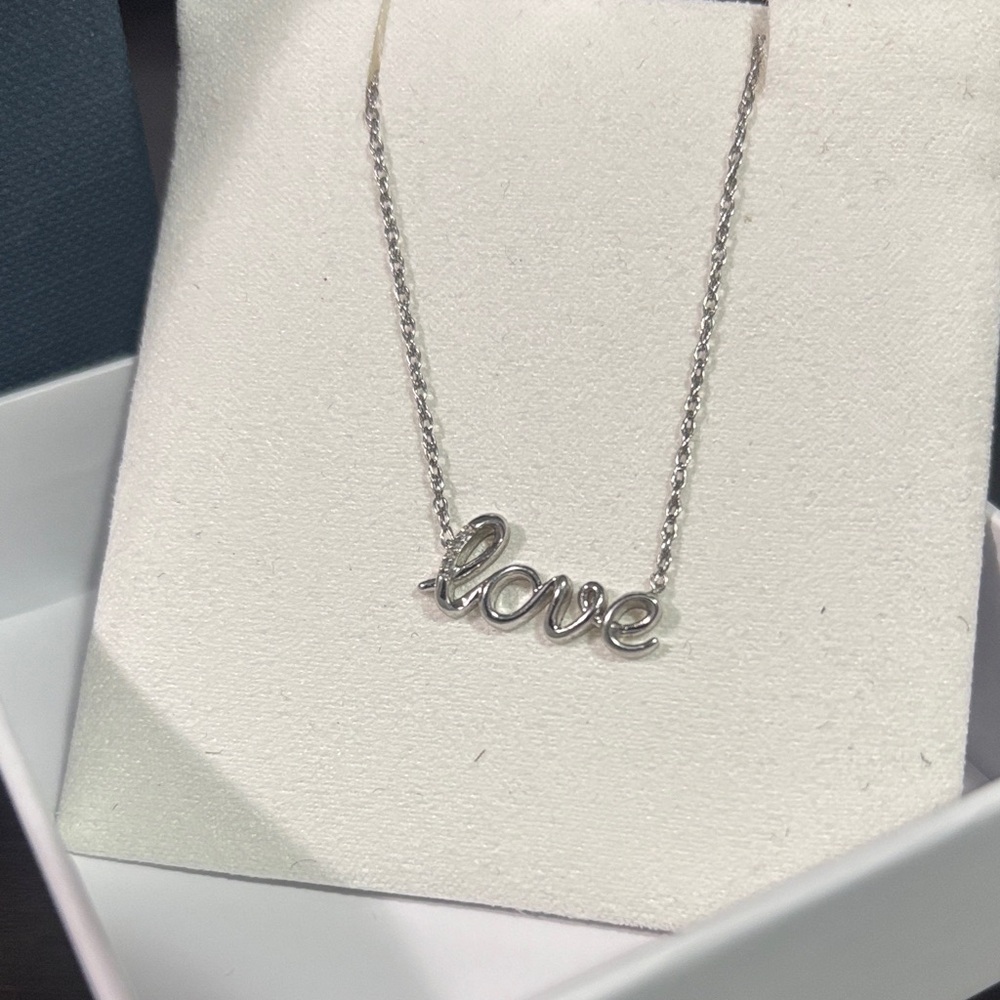 Sterling Silver Love Necklace by Paris Jewellers